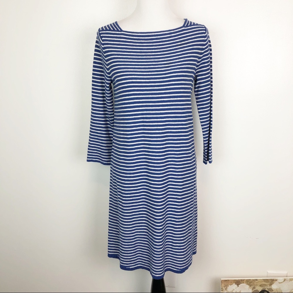 J. McLaughlin Striped Linen Blend Dress